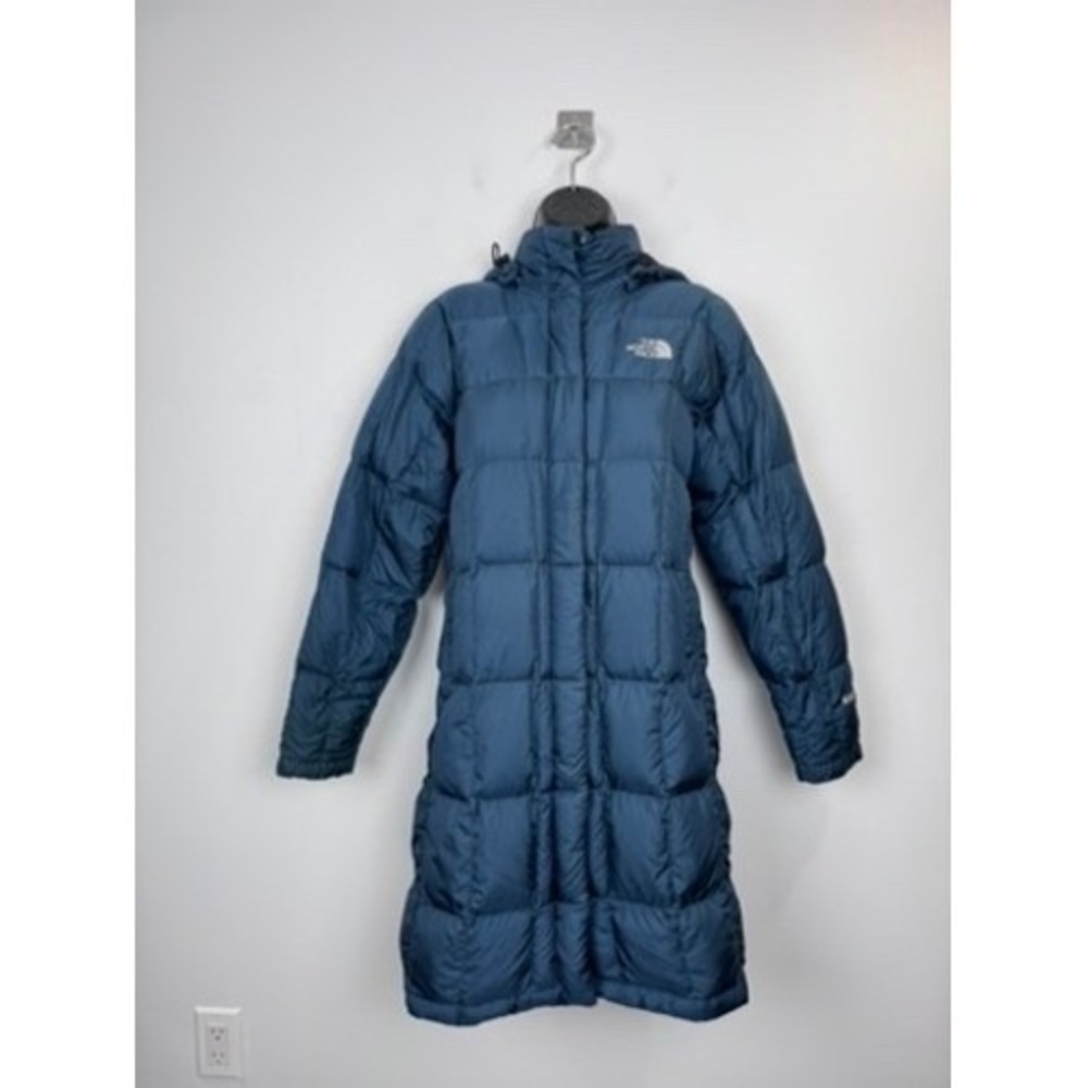 The North Face Metropolis 600 Down Parka Jacket Teal Blue Women Small